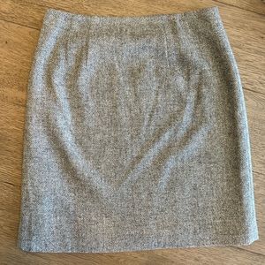 Great Talbots grey herringbone wool skirt, size 2
